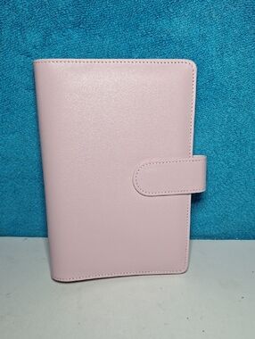 Light Pink A6 Binder Budget Financial Planner Journal with 6 Pockets Inserts NEW
